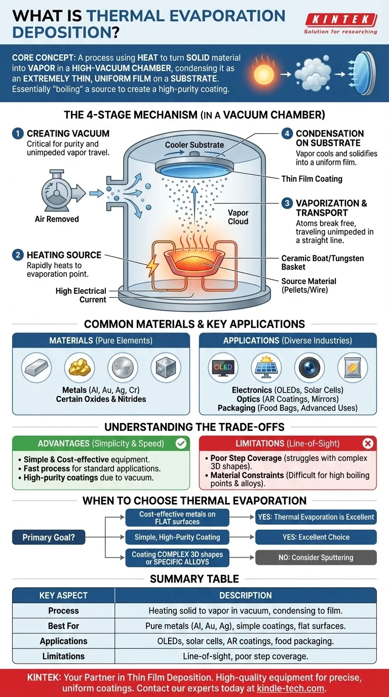 What is thermal evaporation deposition techniques? A Simple Guide to Thin Film Coating Visual Guide