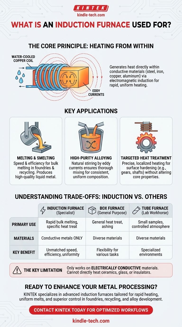 Для чего используется индукционная печь? Освойте эффективную плавку и нагрев металлов Визуальное руководство