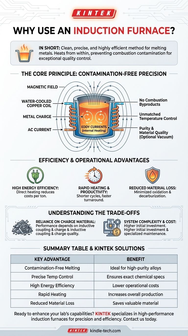 ¿Por qué utilizamos hornos de inducción? Para una fusión de metales limpia, precisa y eficiente Guía Visual