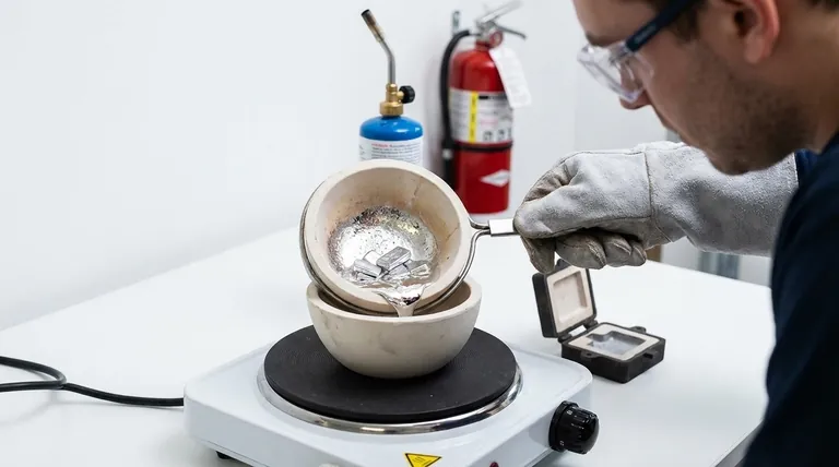 ما هو أسهل معدن للذوبان؟ ابدأ بالقصدير والبيوتر لصب آمن وبسيط