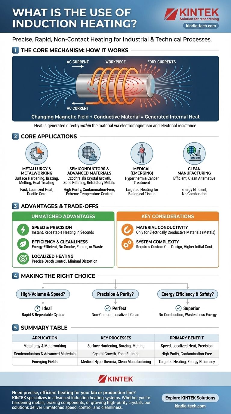 ¿Cuál es el uso del calentamiento por inducción? Una guía para un calentamiento industrial rápido, preciso y limpio Guía Visual