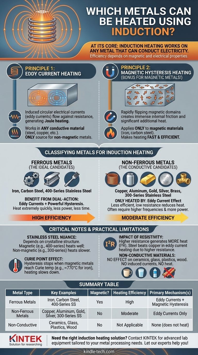 Welche Metalle können induktiv erwärmt werden? Entdecken Sie die besten Metalle für eine effiziente Induktionserwärmung. Visuelle Anleitung