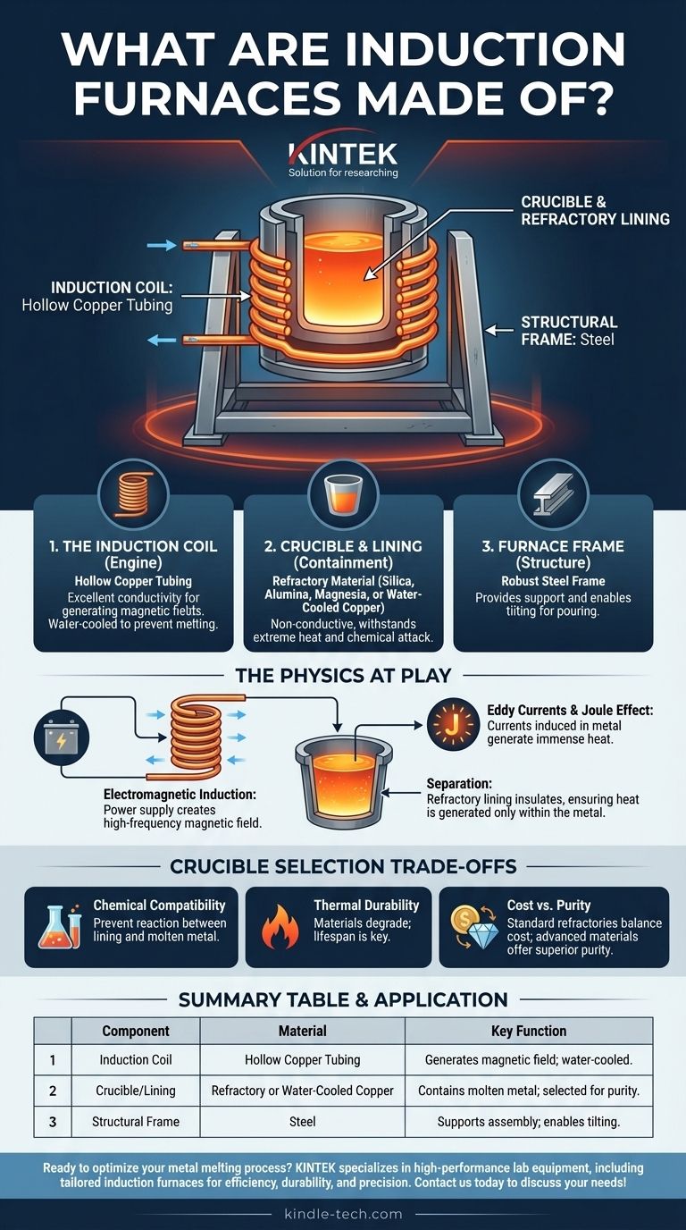 مِمَّ تُصنَعُ أفران الحث؟ المكونات الأساسية لصهر المعادن بكفاءة دليل مرئي