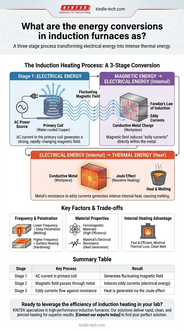 ما هي تحويلات الطاقة في الأفران الحثية؟ إتقان فيزياء التسخين الفعال دليل مرئي