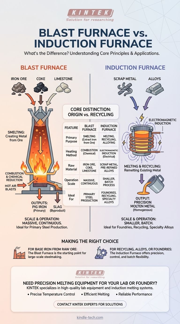 Was ist der Unterschied zwischen Hochofen und Induktionsofen? Die richtige Metallschmelzlösung wählen Visuelle Anleitung
