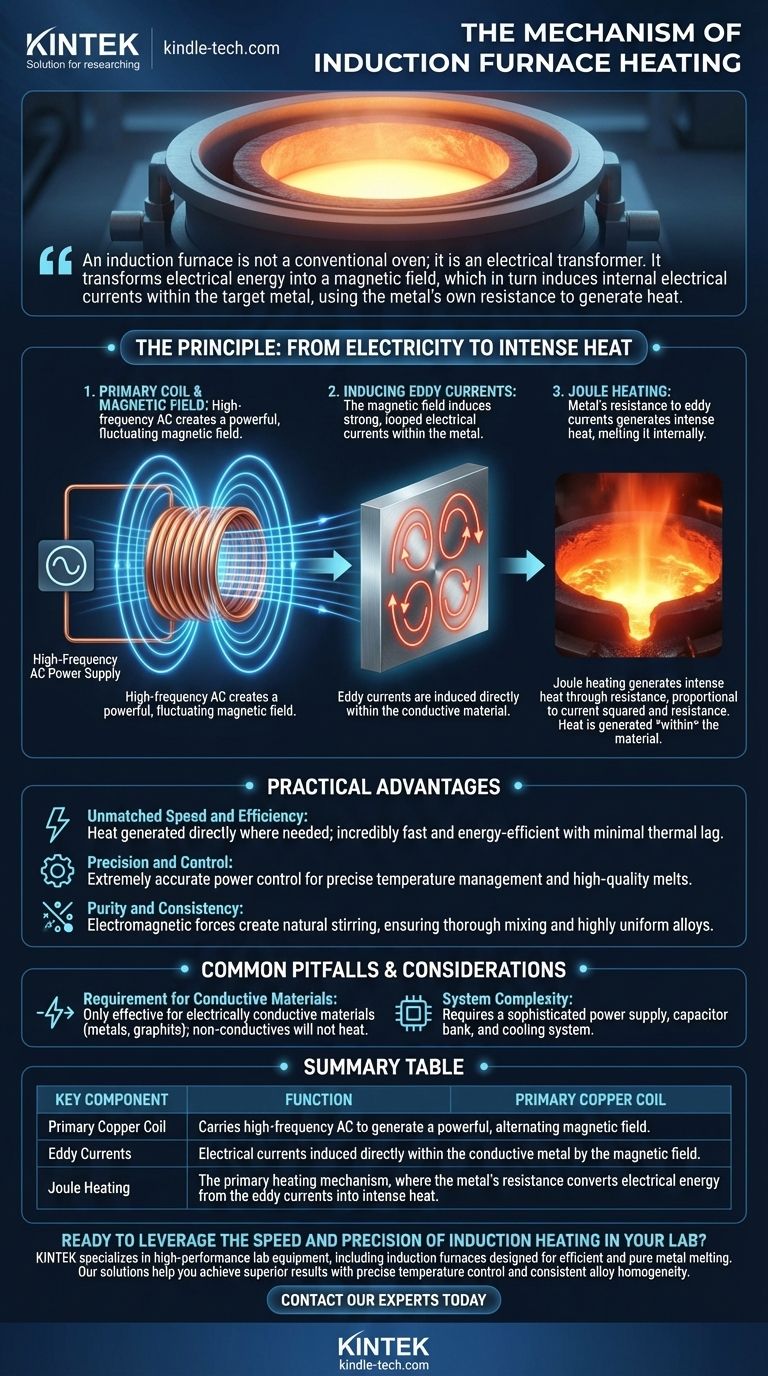 ما هي آلية تسخين فرن الحث؟ اكتشف صهر المعادن بكفاءة ودقة دليل مرئي