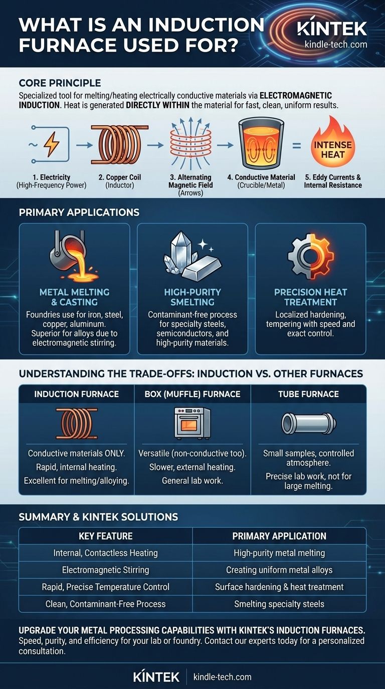 誘導炉は何に使われますか？高速でクリーンな金属溶解と熱処理を実現 ビジュアルガイド