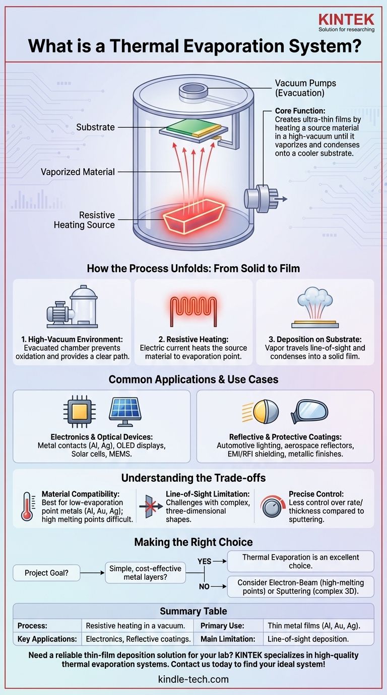 Qu'est-ce qu'un système d'évaporation thermique ? Un guide pour un dépôt de couches minces simple et efficace Guide Visuel