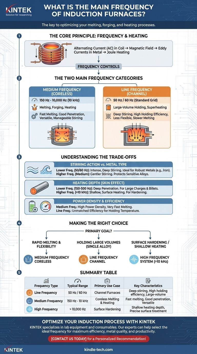 유도 용해로의 주요 주파수는 무엇입니까? 귀하의 응용 분야에 적합한 주파수 선택 시각적 가이드