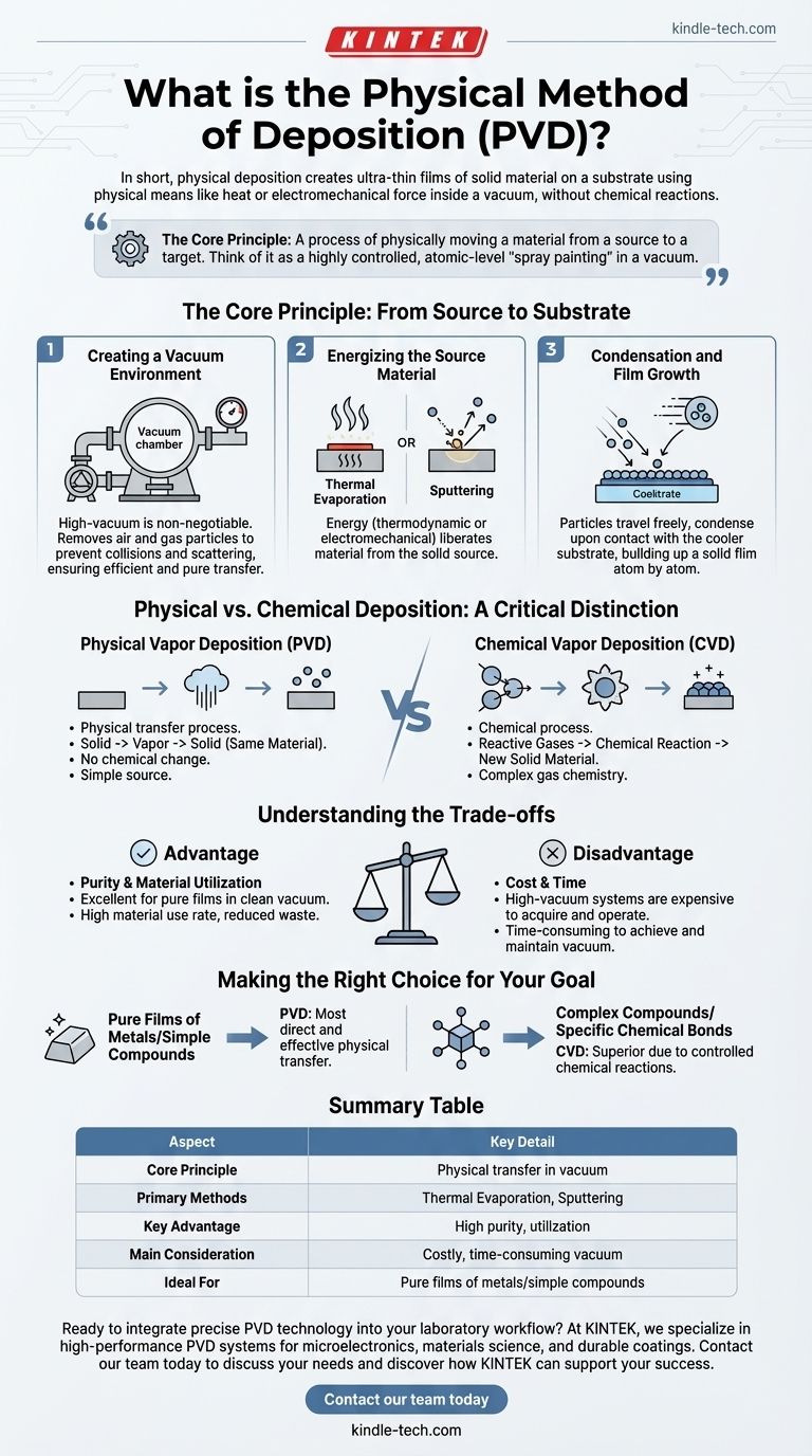O que é o método físico de deposição? Um Guia para Revestimento de Filmes Finos PVD Guia Visual
