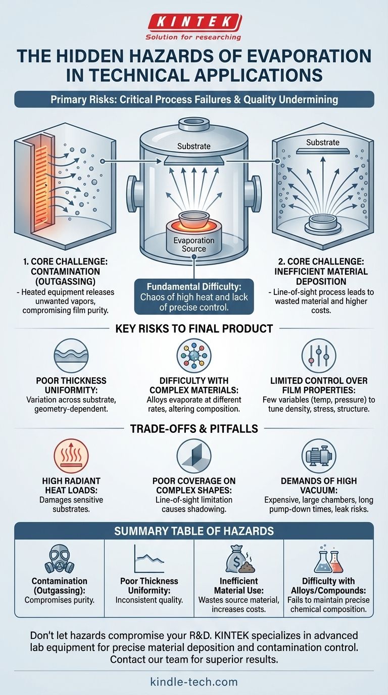 Каковы опасности испарения? Как избежать сбоев процесса и загрязнения материалов? Визуальное руководство