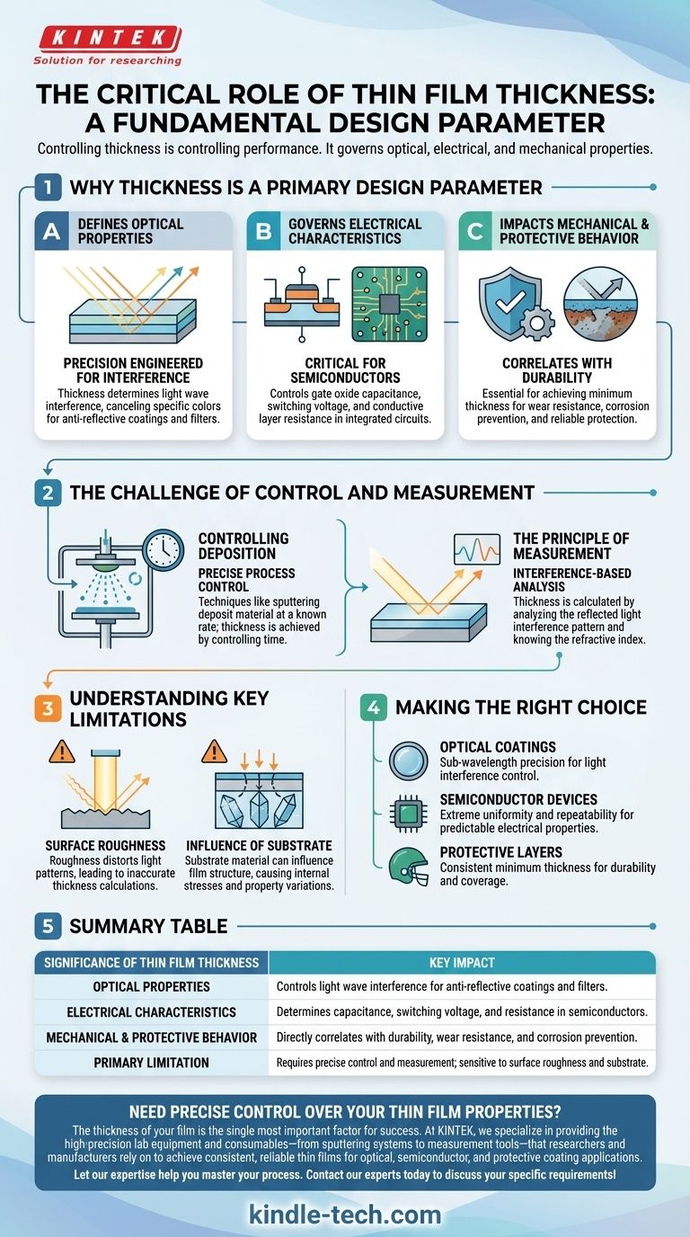 Qual è il significato dello spessore di un film sottile? Padroneggiare la chiave delle prestazioni ottiche, elettriche e meccaniche Guida Visiva