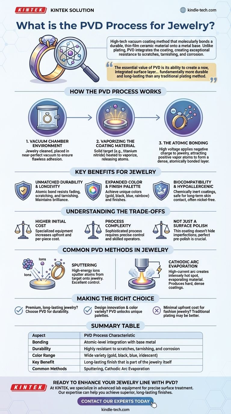 ما هي عملية الترسيب الفيزيائي للبخار (PVD) للمجوهرات؟ دليل للطلاءات المتينة والملونة دليل مرئي