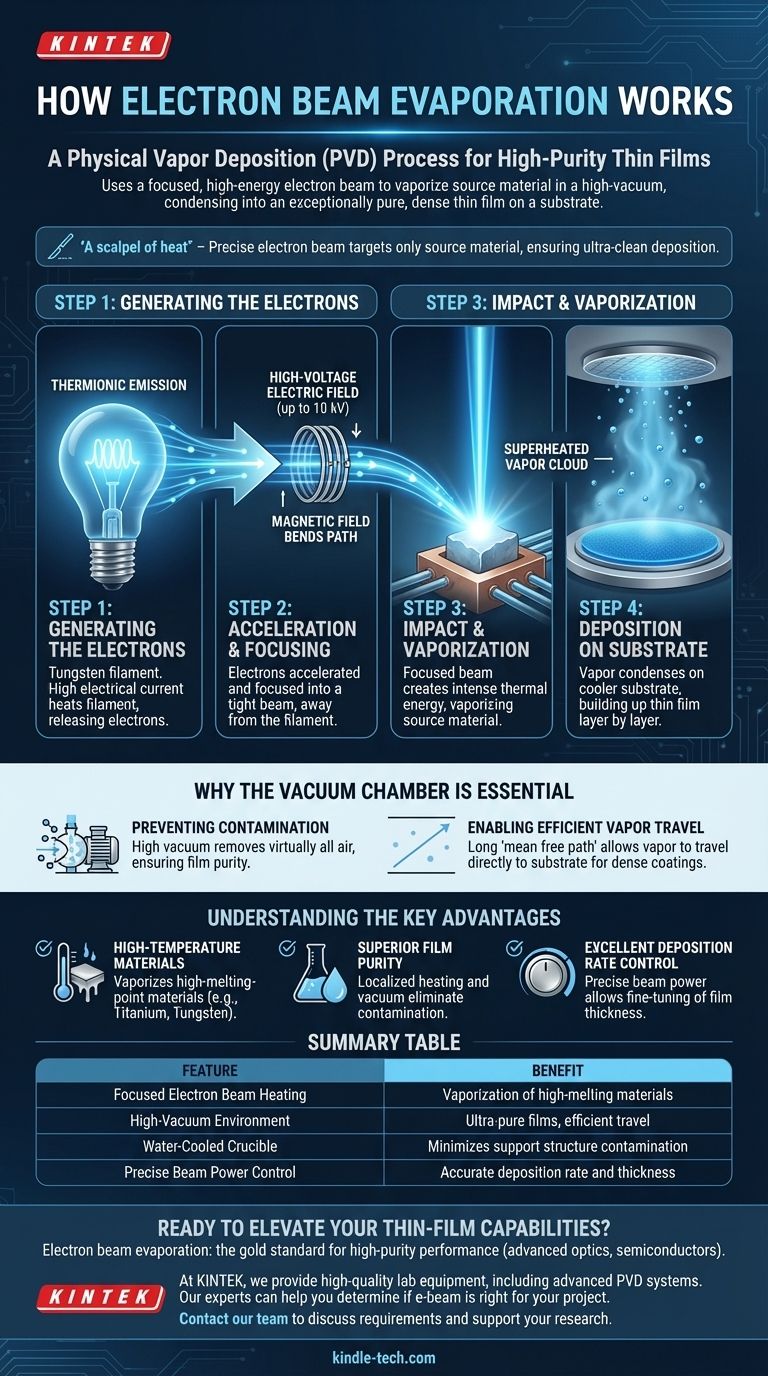 How does electron beam evaporation work? Achieve Ultra-Pure, High-Performance Thin Films Visual Guide