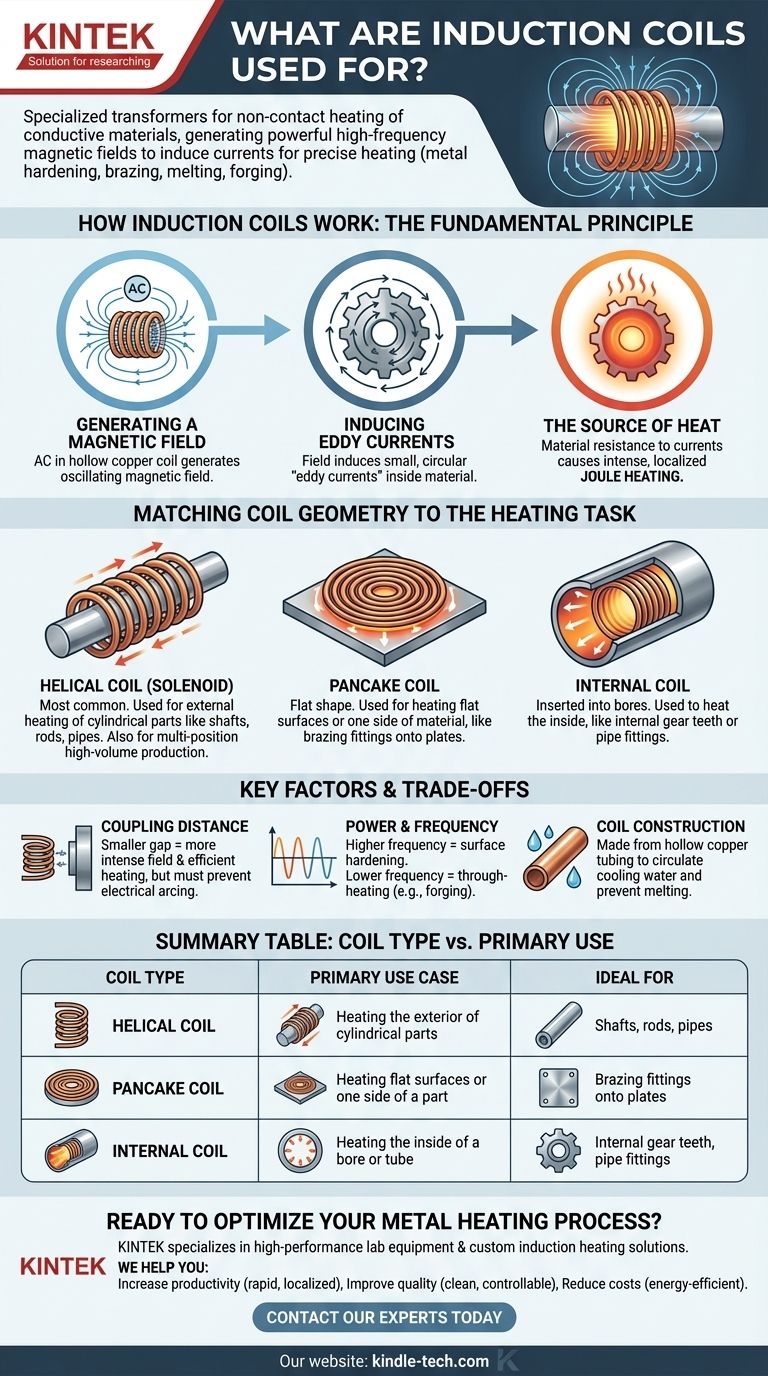誘導コイルは何に使用されますか？金属の焼入れ、ろう付け、鍛造のための精密加熱 ビジュアルガイド