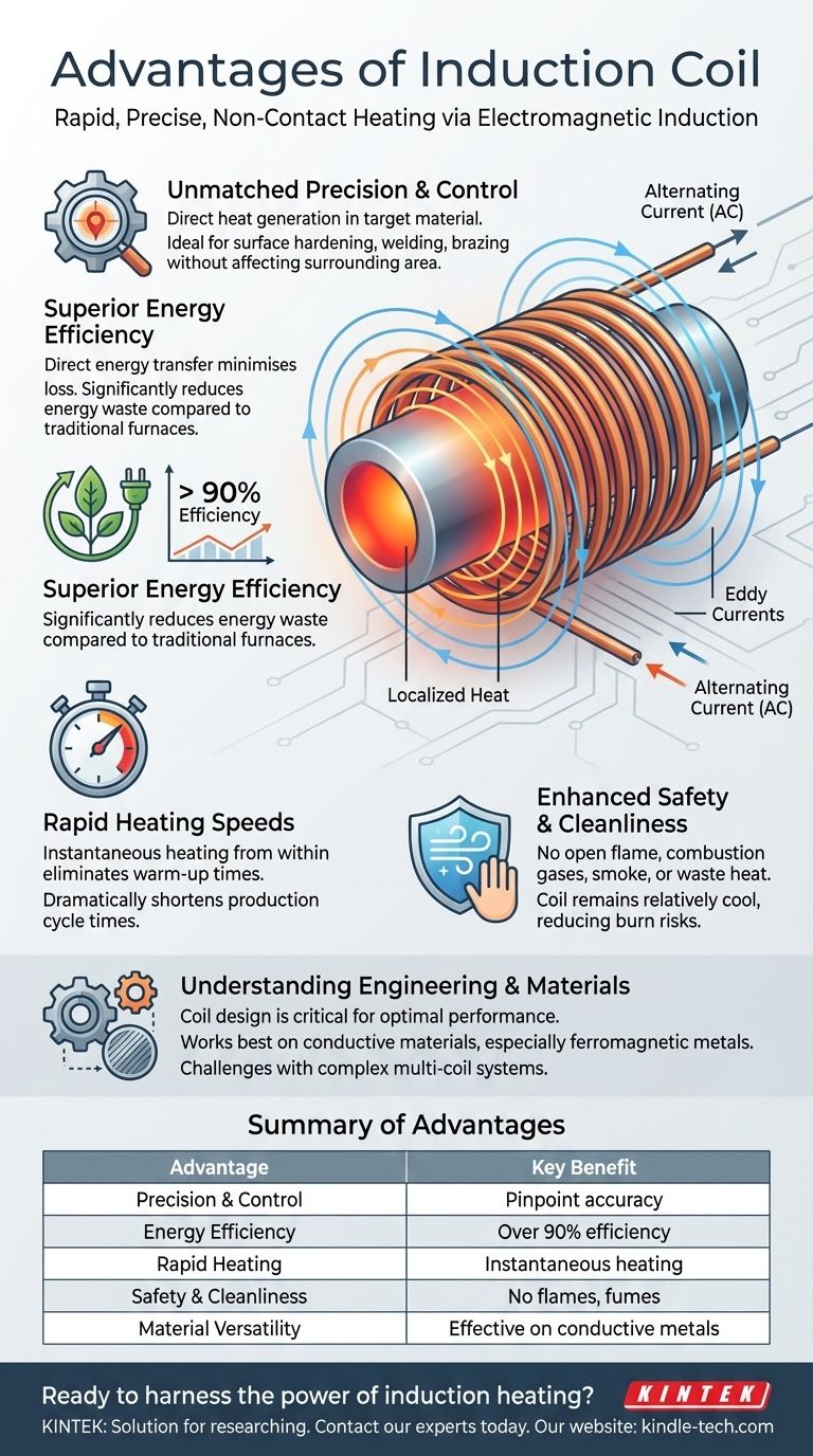 Quali sono i vantaggi della bobina a induzione? Ottenere un riscaldamento preciso, efficiente e rapido Guida Visiva