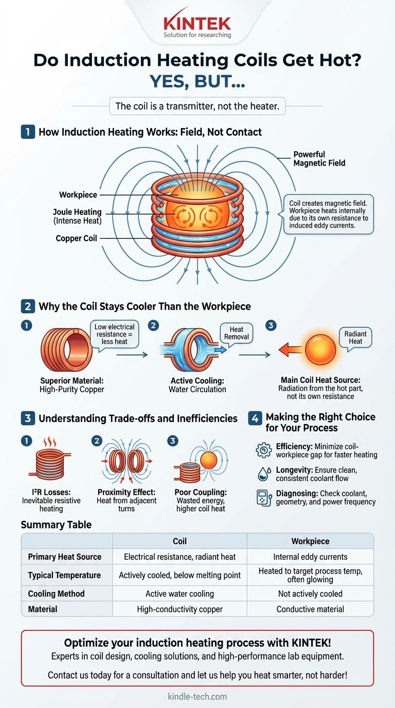 هل تسخن ملفات التسخين بالحث؟ فهم حرارة الملف مقابل تركيز قطعة العمل دليل مرئي
