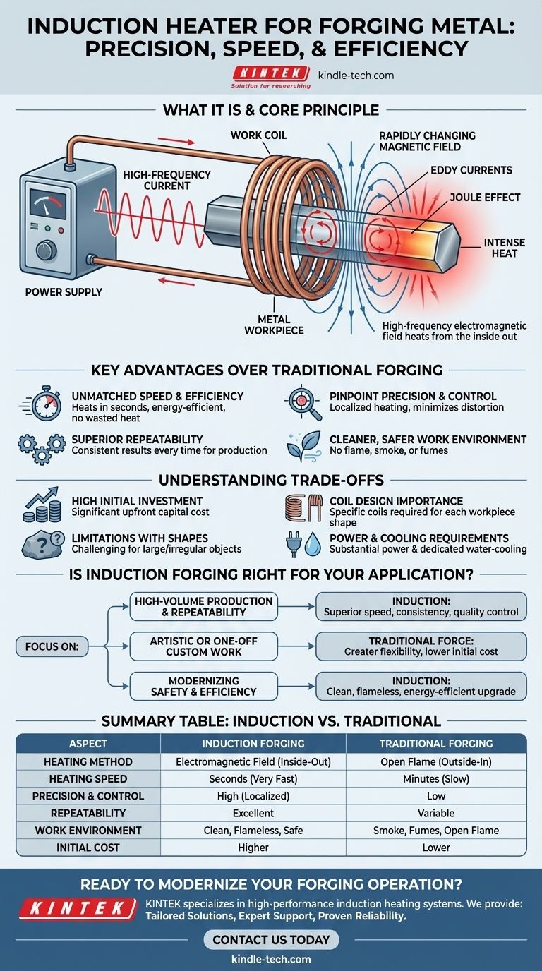 Qu'est-ce qu'un réchauffeur à induction pour le forgeage des métaux ? Une solution de chauffage sans flamme et à grande vitesse Guide Visuel