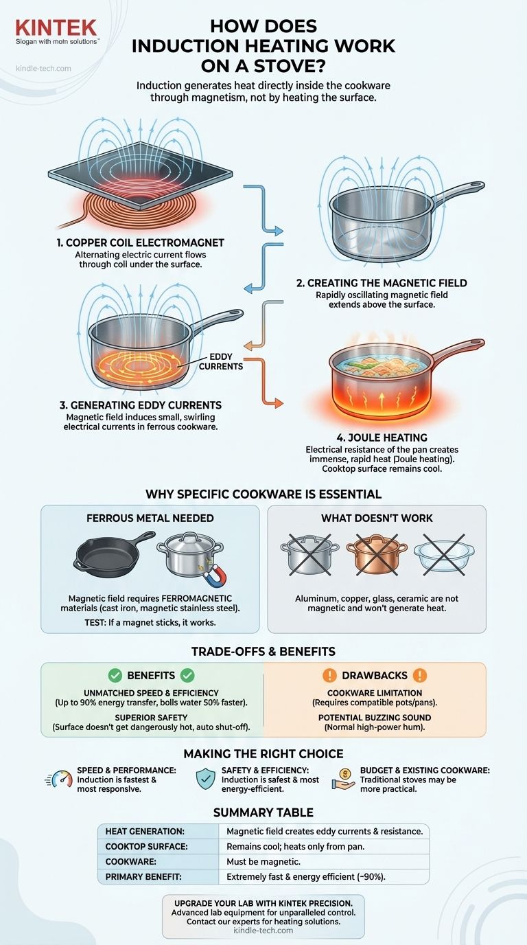 Wie funktioniert Induktionserhitzung auf einem Herd? Ein Leitfaden für schnelleres, sichereres Kochen Visuelle Anleitung