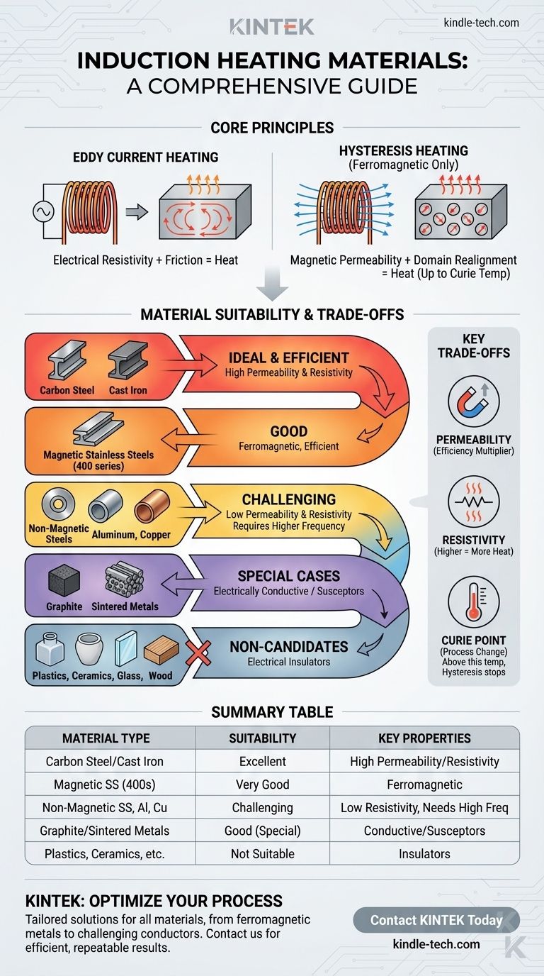 ¿Qué materiales se pueden utilizar para el calentamiento por inducción? Una guía para la selección eficiente y efectiva de materiales Guía Visual