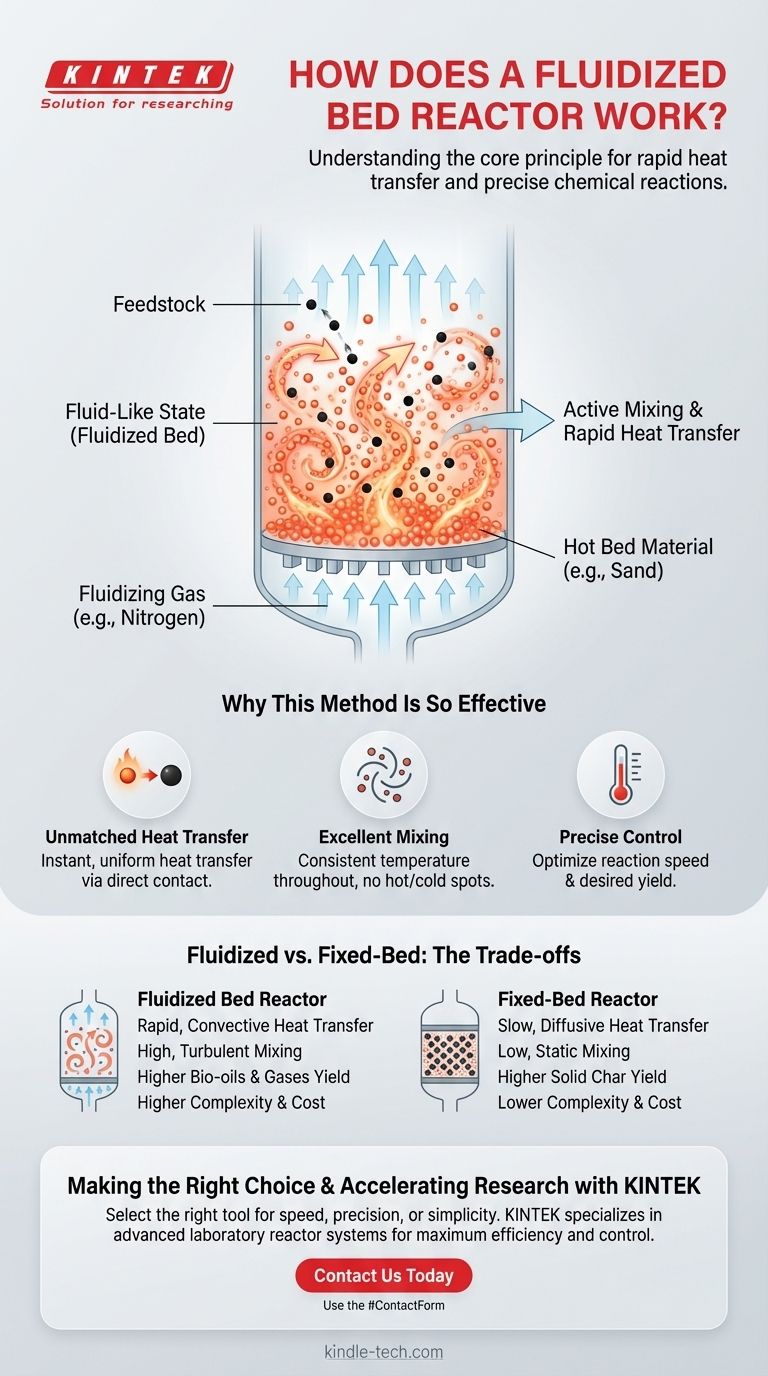 How does a fluidized bed reactor work? Achieve Rapid, Uniform Heat Transfer Visual Guide