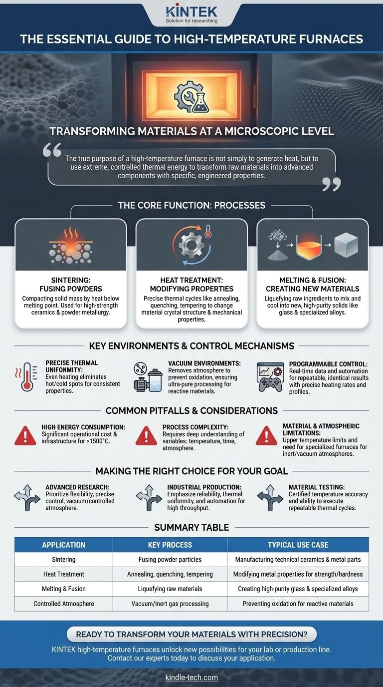 Wozu dient ein Hochtemperaturofen? Materialien mit präziser Hitze umwandeln Visuelle Anleitung