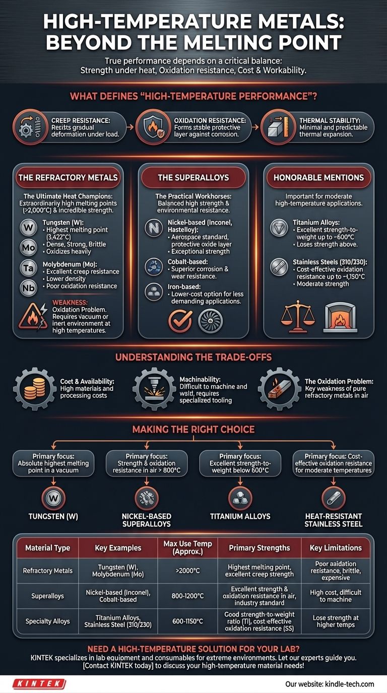 Quel métal peut résister aux températures élevées ? Choisir le bon matériau pour la chaleur extrême Guide Visuel