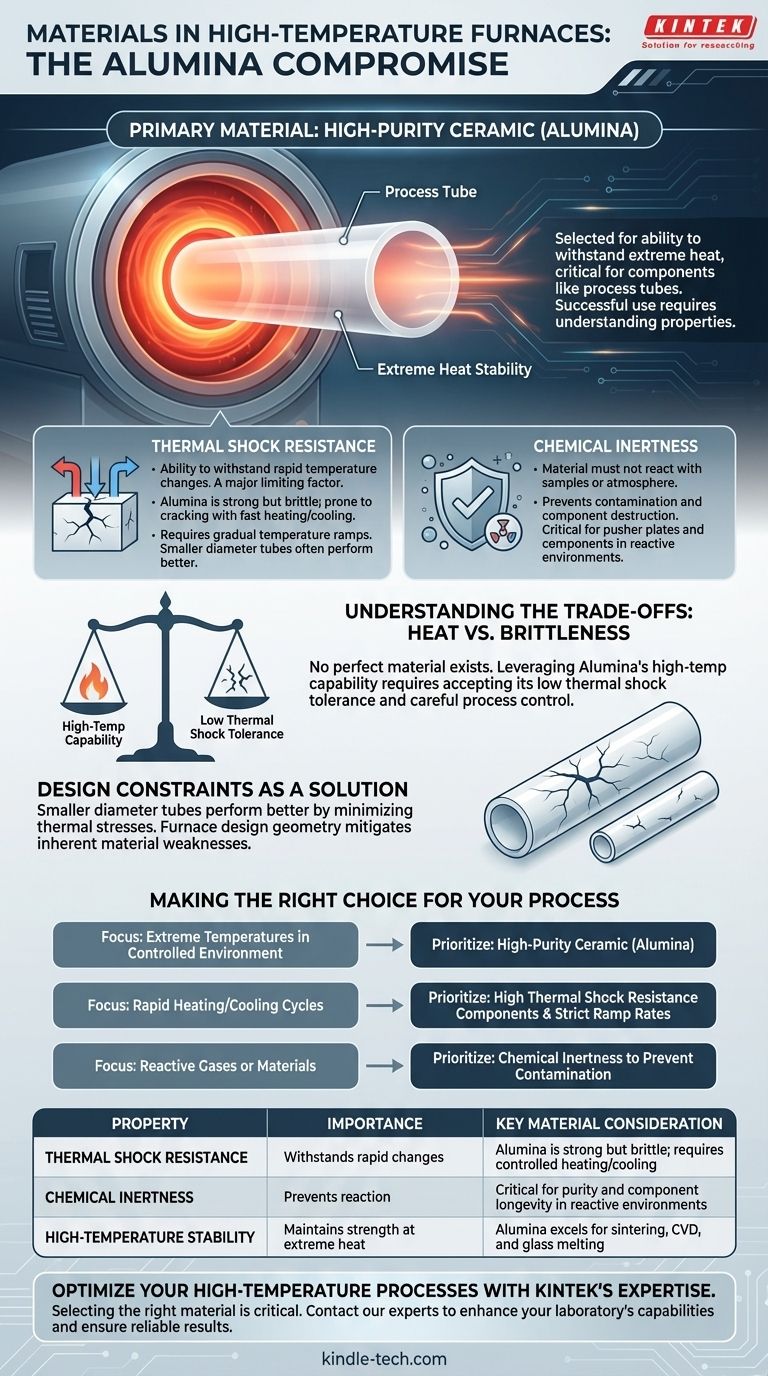 ¿Cuál es el material utilizado en hornos de alta temperatura? Seleccionando la cerámica adecuada para calor extremo Guía Visual