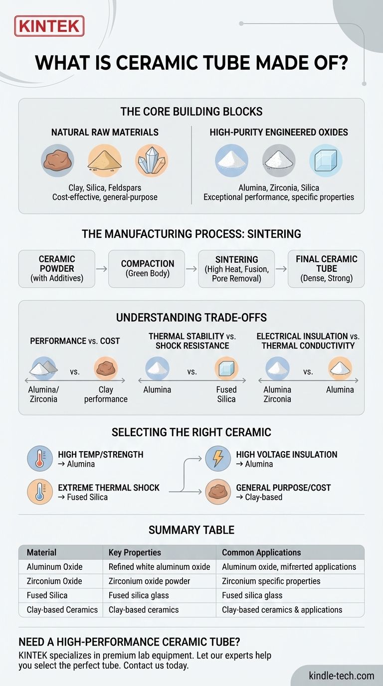 세라믹 튜브는 무엇으로 만들어지나요? 귀하의 응용 분야에 적합한 재료 선택 시각적 가이드