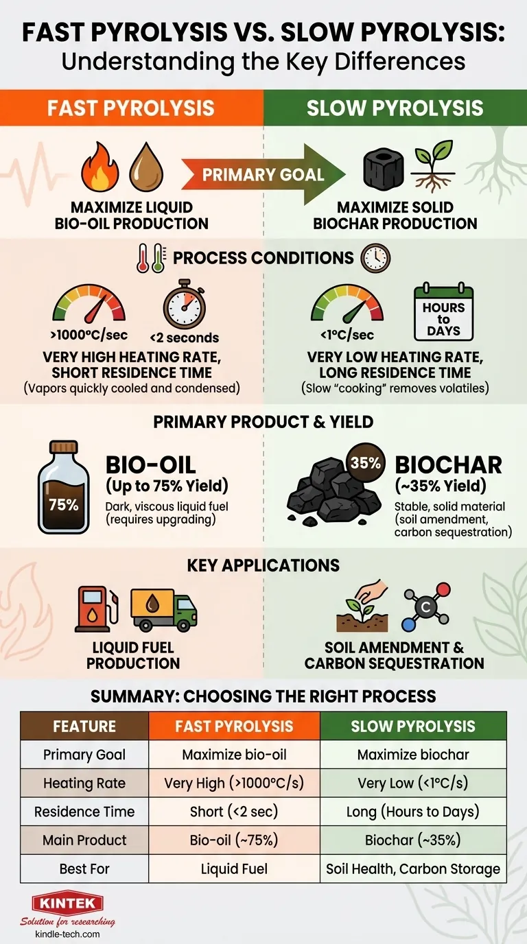 快速热解和慢速热解有什么区别？为您的生物燃料目标选择合适的工艺 图解指南