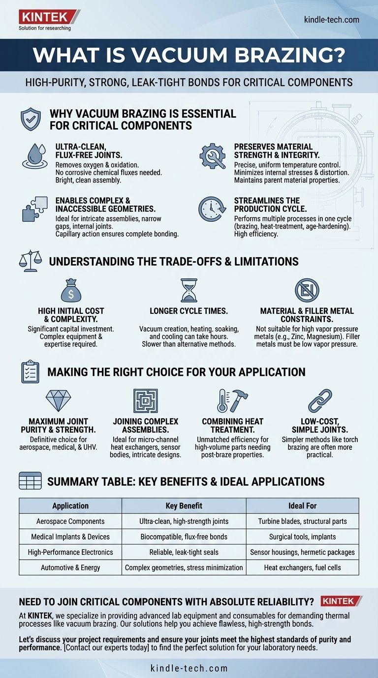 A cosa serve la brasatura sotto vuoto? Unire componenti critici con purezza e resistenza senza pari Guida Visiva