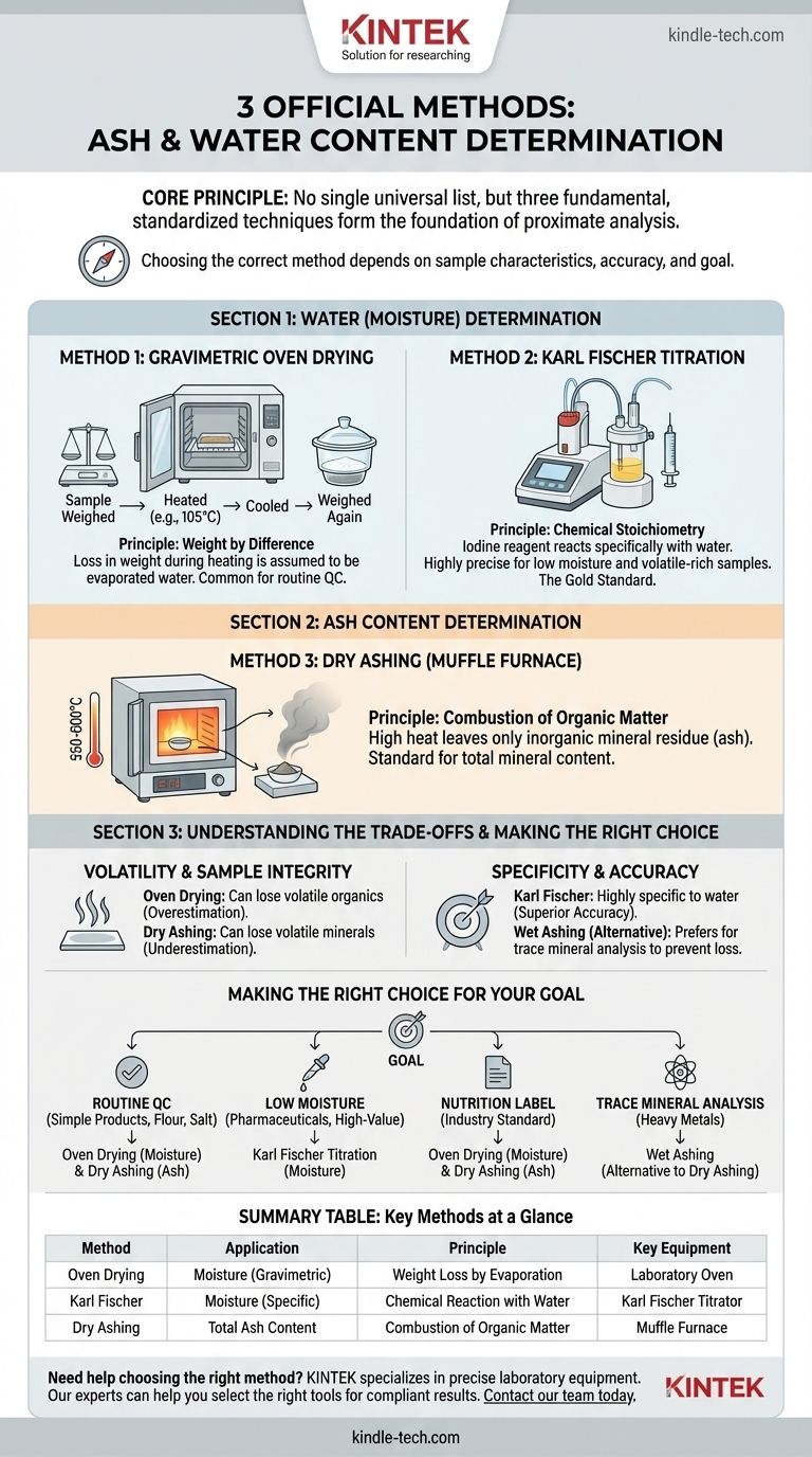 ¿Cuáles son los 3 métodos oficiales para determinar el contenido de cenizas y agua? Una guía para el análisis próximo Guía Visual