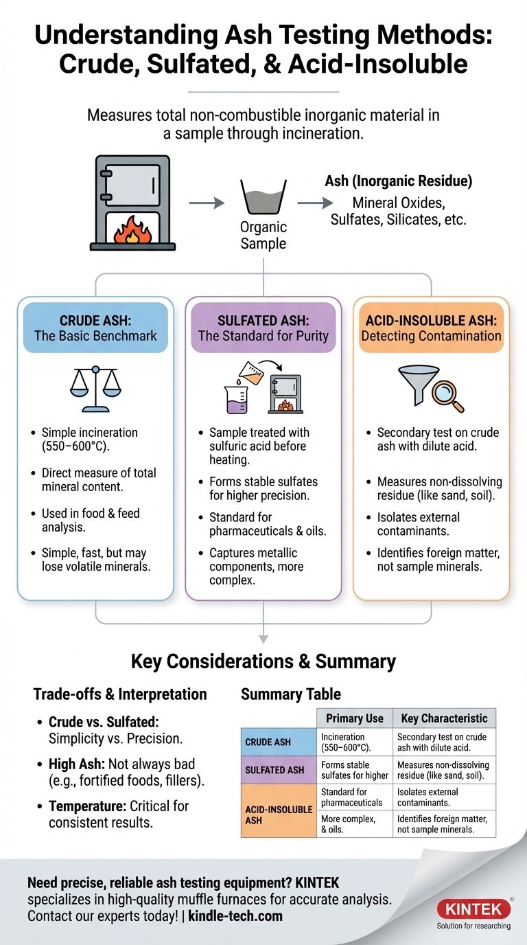 ما هي الأنواع المختلفة لاختبار الرماد؟ اختر الطريقة المناسبة لمادتك دليل مرئي