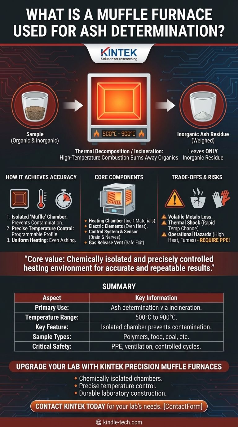 회분 측정을 위한 머플로(Muffle Furnace)는 무엇인가요? 정밀한 무기물 분석을 달성하세요 시각적 가이드