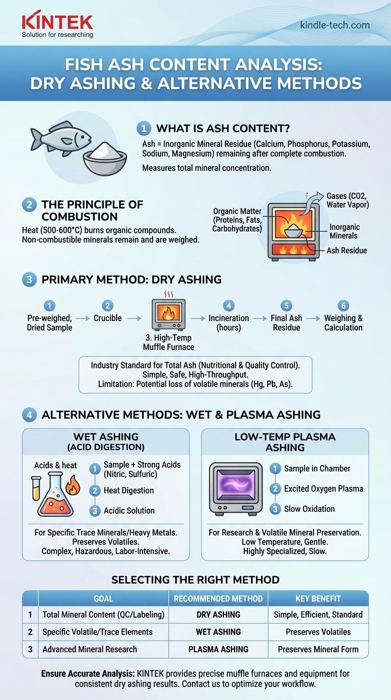생선 제품의 회분 함량을 결정하는 데 사용되는 방법은 무엇입니까? 정확한 미네랄 분석을 위한 안내서 시각적 가이드