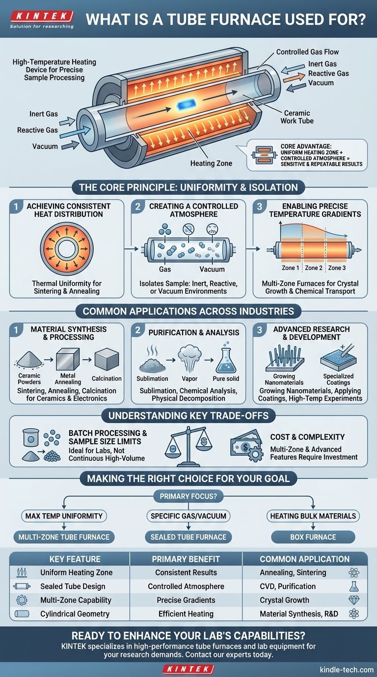 ¿Para qué se utiliza un horno tubular? Logre un procesamiento térmico preciso y controlado Guía Visual