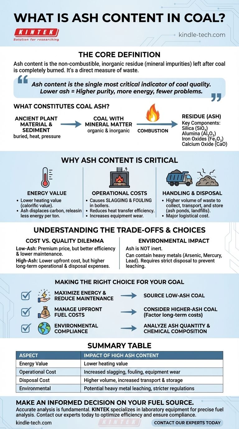 Was ist der Aschegehalt in Kohle? Der Schlüssel zu Kraftstoffqualität, Effizienz und Kosten Visuelle Anleitung