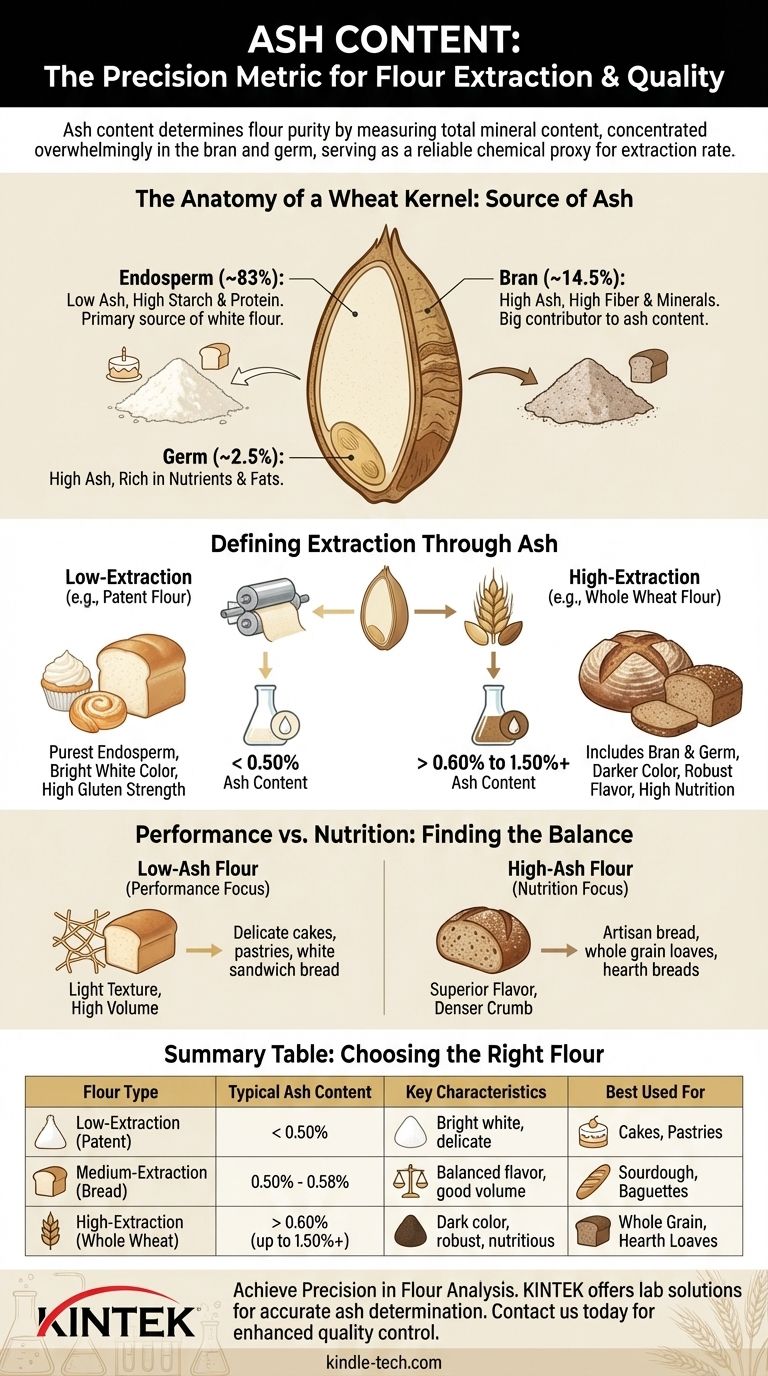 Warum wird die Bestimmung des Aschegehalts als Qualitätsmaß für die Mehlextraktion verwendet? Ein Leitfaden zu Reinheit und Leistung Visuelle Anleitung