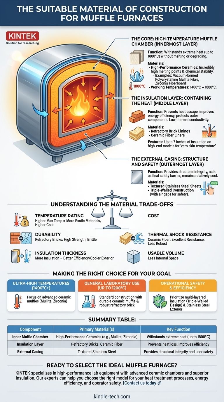 Какой материал подходит для изготовления муфельной печи? Руководство по высокотемпературным характеристикам Визуальное руководство