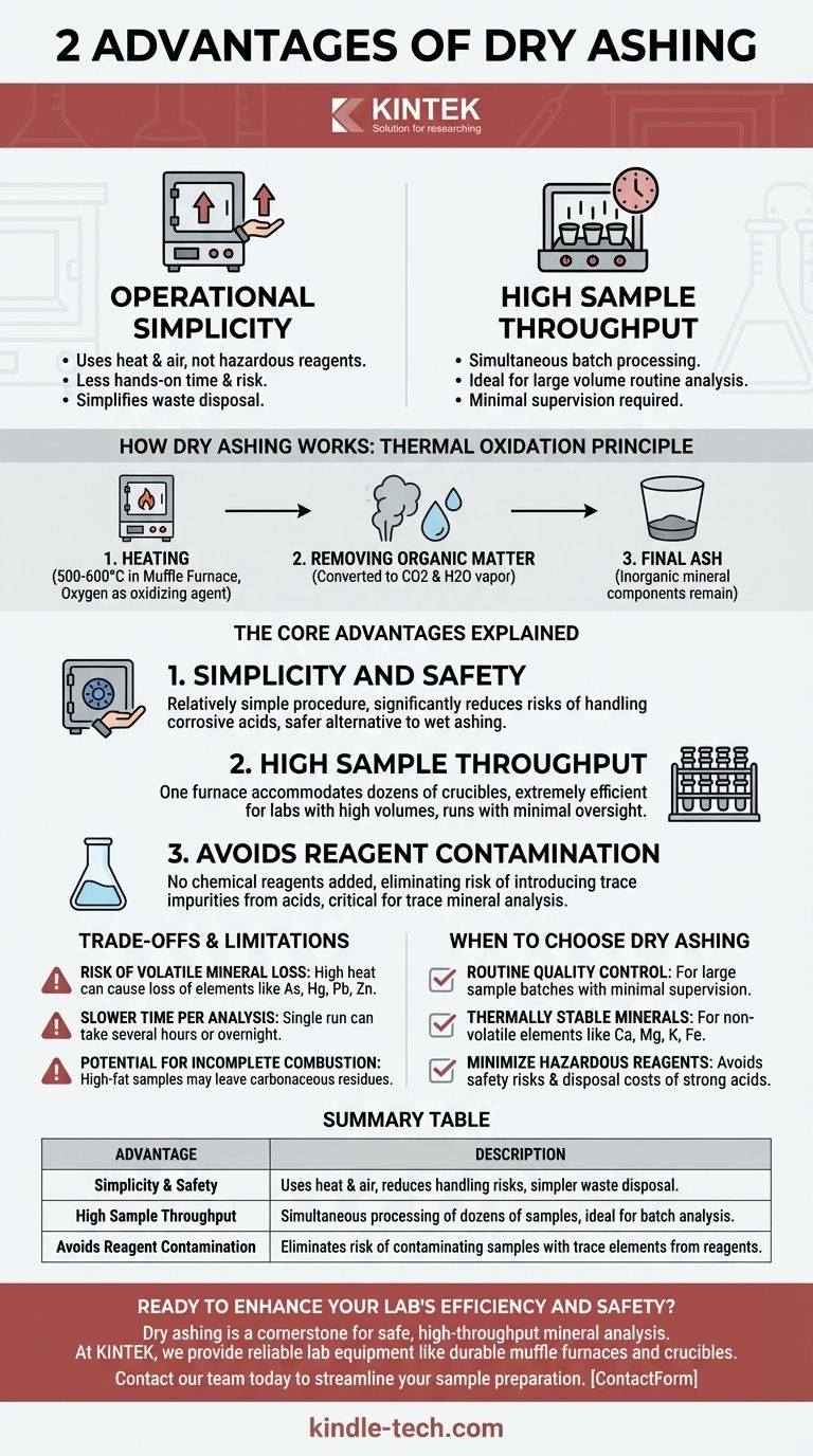 What are 2 advantages of dry ashing? Achieve High-Throughput Sample Analysis with Safety Visual Guide