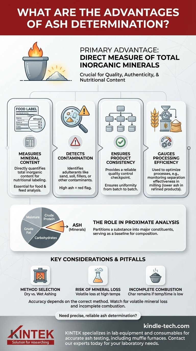 What are the advantages of ash determination? Uncover Purity, Quality, and Nutritional Value Visual Guide