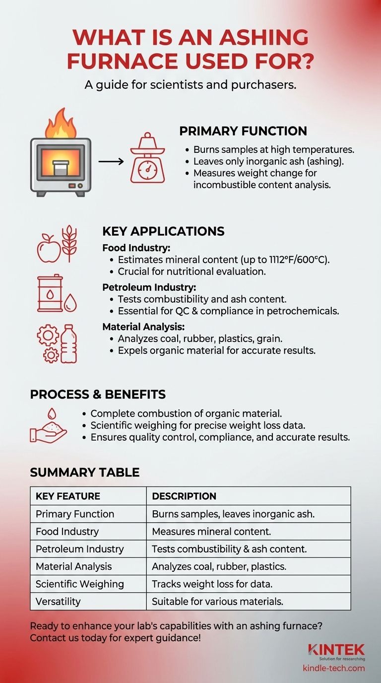 Was ist ein Veraschungsofen? Ein Schlüsselwerkzeug für präzise Materialanalysen in verschiedenen Branchen Visuelle Anleitung