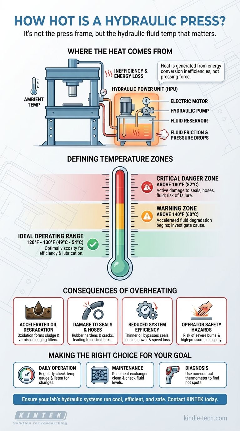 ¿Qué tan caliente está una prensa hidráulica? Comprendiendo el calor crítico en su sistema hidráulico Guía Visual