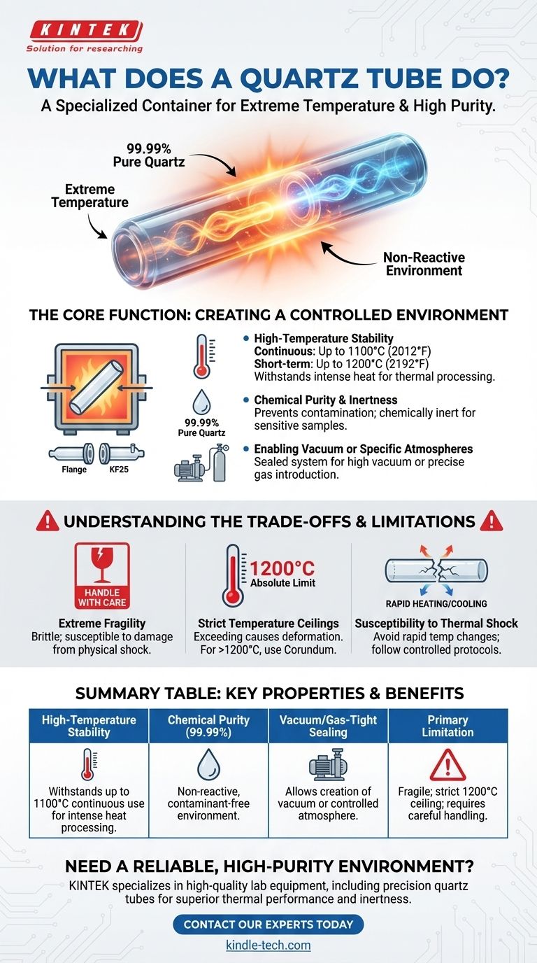 石英管的作用是什么？为关键工艺创造纯净、高温的环境 图解指南