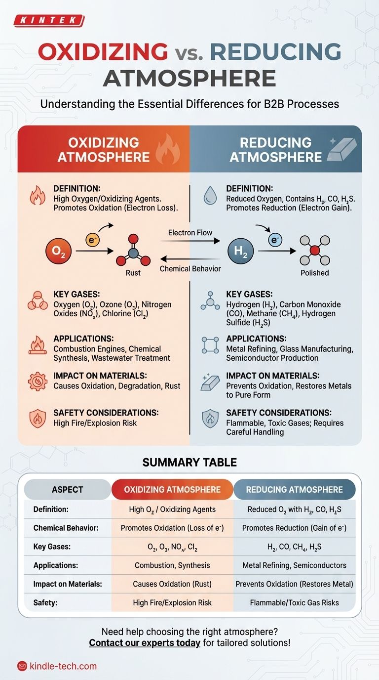What is the difference between oxidizing and reducing atmospheres? Key Insights for Your Applications Visual Guide