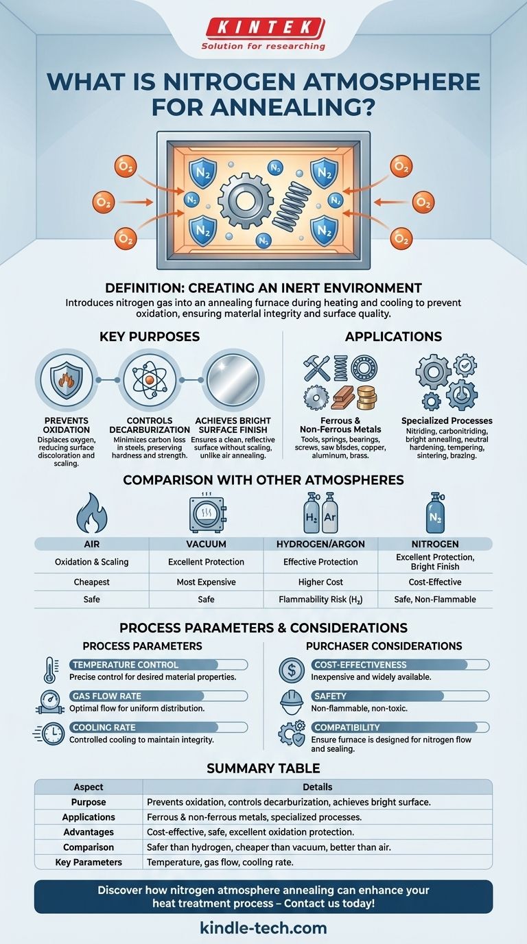 Cos'è l'atmosfera di azoto per la ricottura? Ottenere un trattamento termico senza ossidazione Guida Visiva