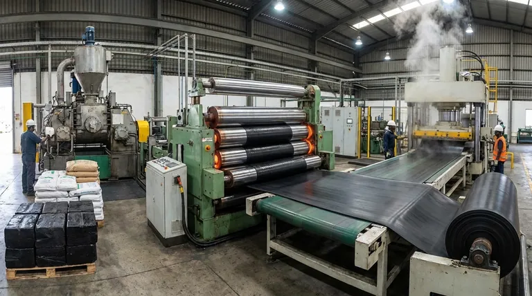 橡胶片材的制造过程是怎样的?从生胶到工程性能的实现