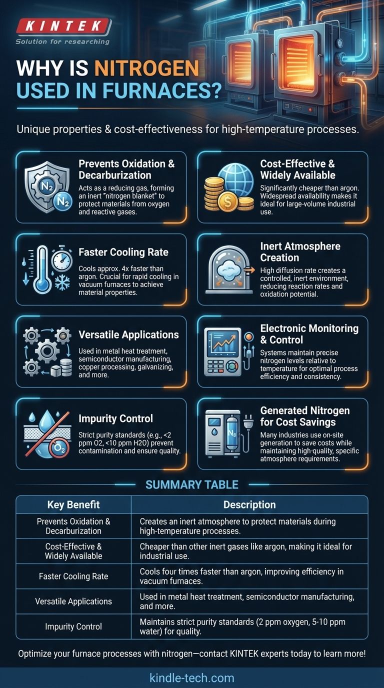 용광로에 질소를 사용하는 이유는 무엇입니까? 고온 공정을 위한 주요 이점 시각적 가이드
