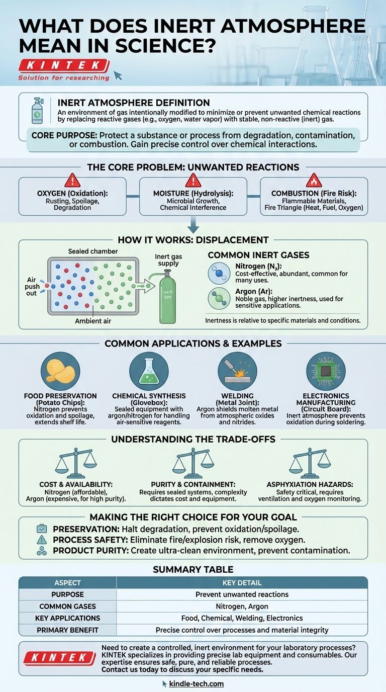 Cosa significa atmosfera inerte in ambito scientifico? Controllare le reazioni chimiche e garantire la sicurezza del processo Guida Visiva
