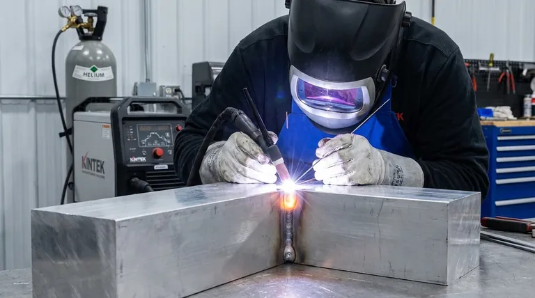 溶接で不活性雰囲気を生成するためにヘリウムが必要なのはなぜですか?より深い溶け込みと高速化を実現